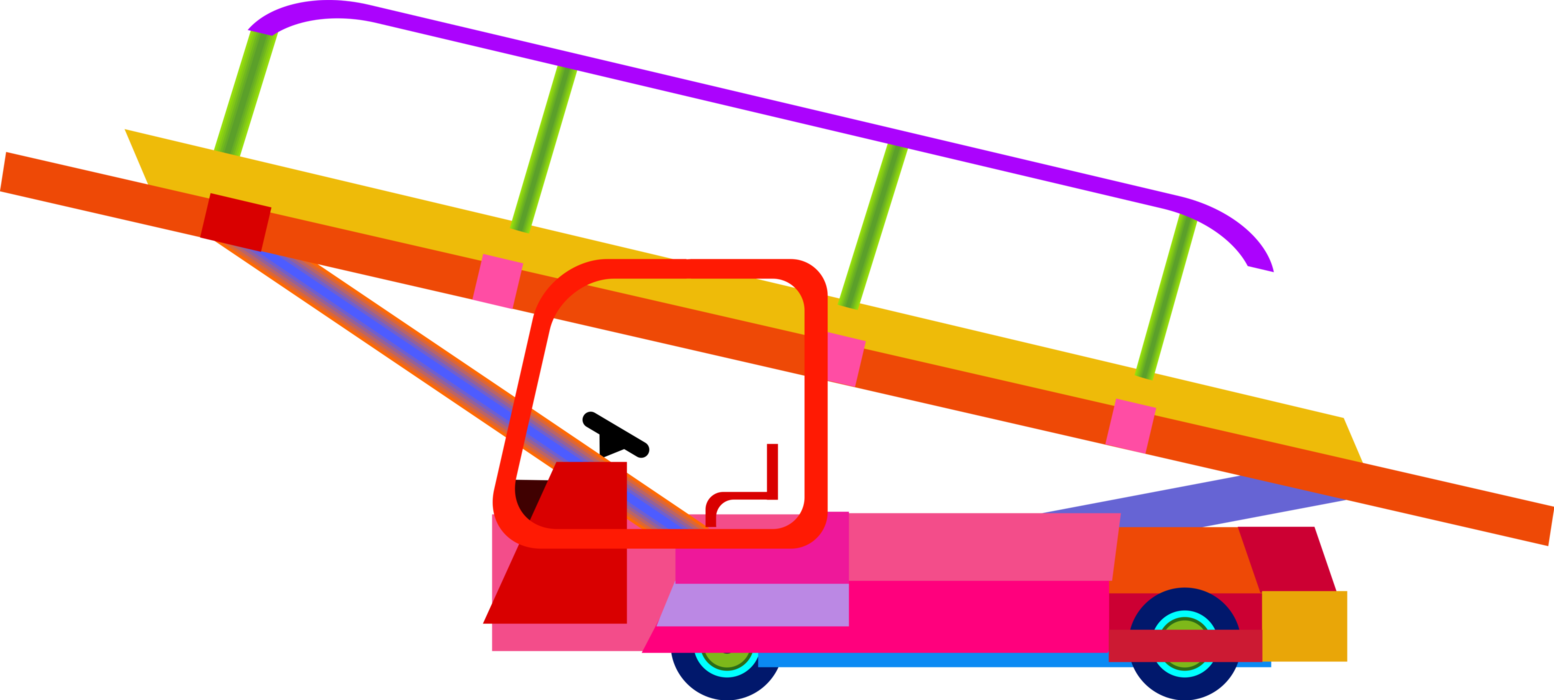 Vector Illustration of Conveyor Belt for Unloading Airport Baggage