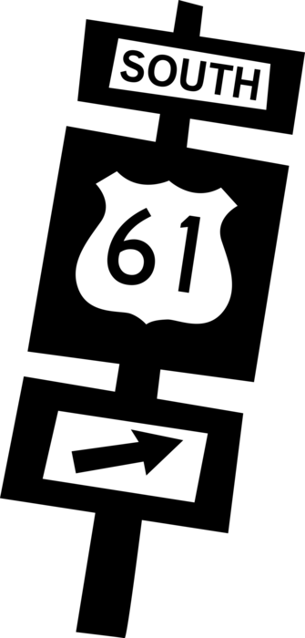 Vector Illustration of Interstate Highway Traffic Sign
