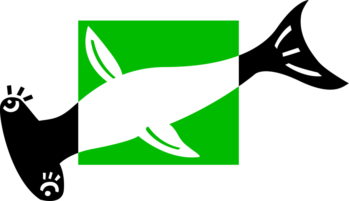 Vector Illustration of Hammerhead Marine Predator Shark