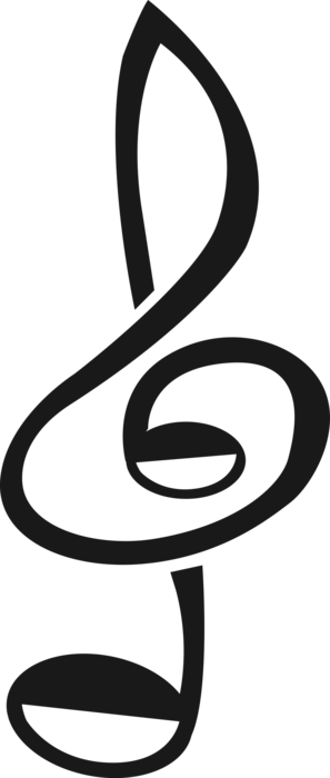 Vector Illustration of Musical Notation Music Notes and Treble Clef