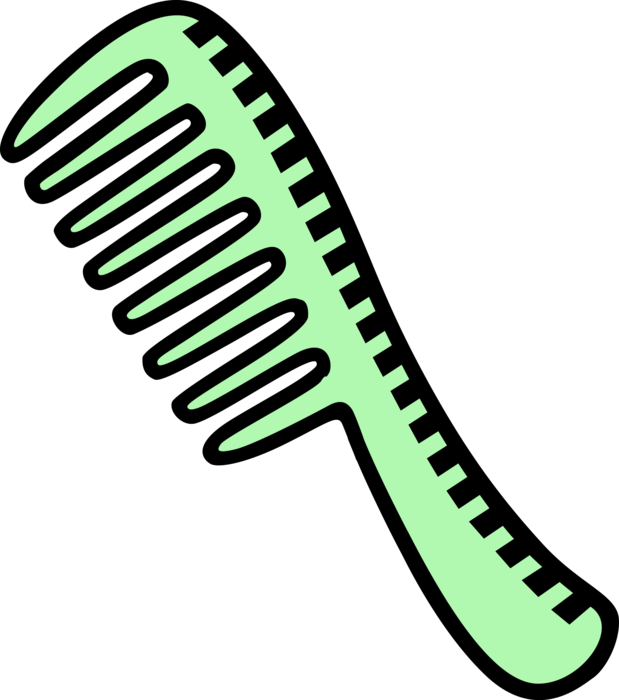 Vector Illustration of Comb for Styling and Managing Hair