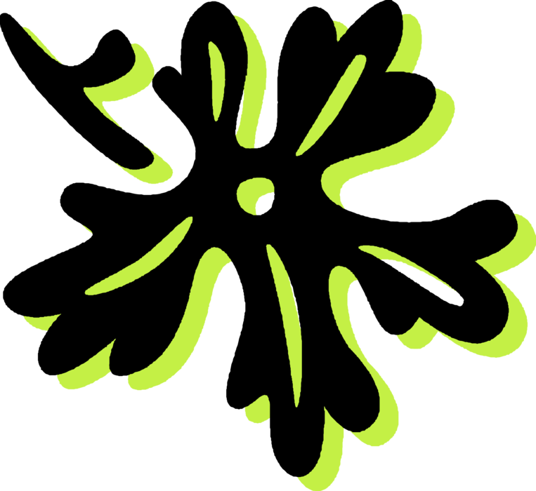 Vector Illustration of Botanical Horticulture Garden Plant Broad Leaf