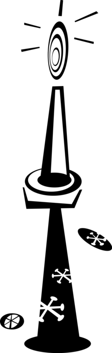 Vector Illustration of Candle Ignitable Wick Embedded in Wax Candlestick