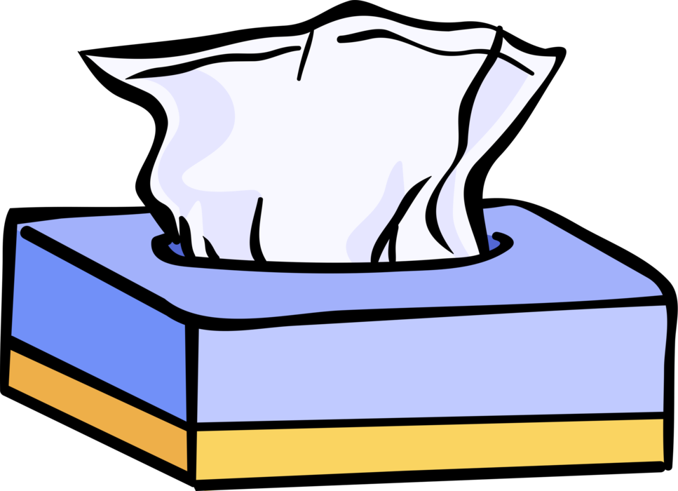 Vector Illustration of Box of Kleenex Facial Tissue