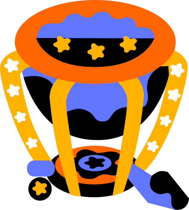 Vector Illustration of Timpani Drum Percussion Musical Instrument