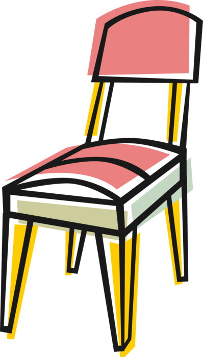 Vector Illustration of Home Furnishings Chair Furniture