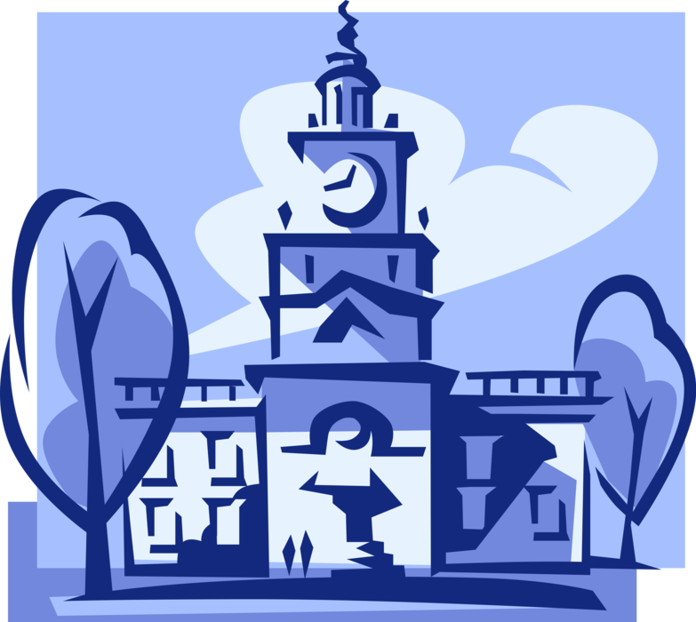 Vector Illustration of European Architecture Building