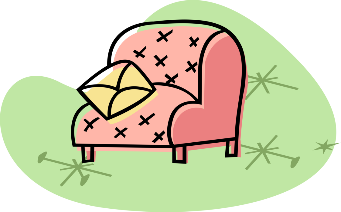 Vector Illustration of Comfortable Furniture Chair