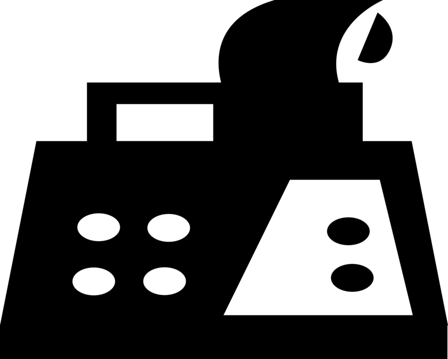 Vector Illustration of Calculator Portable Electronic Device Performs Basic Operations of Mathematics