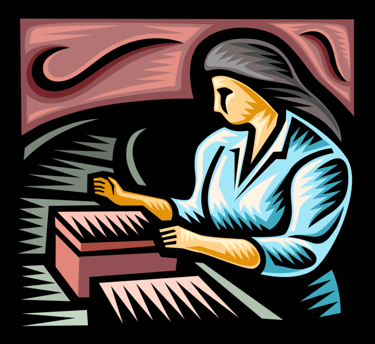 Vector Illustration of Manufacturing Factory Plant Assembly Line Worker Assembles Products