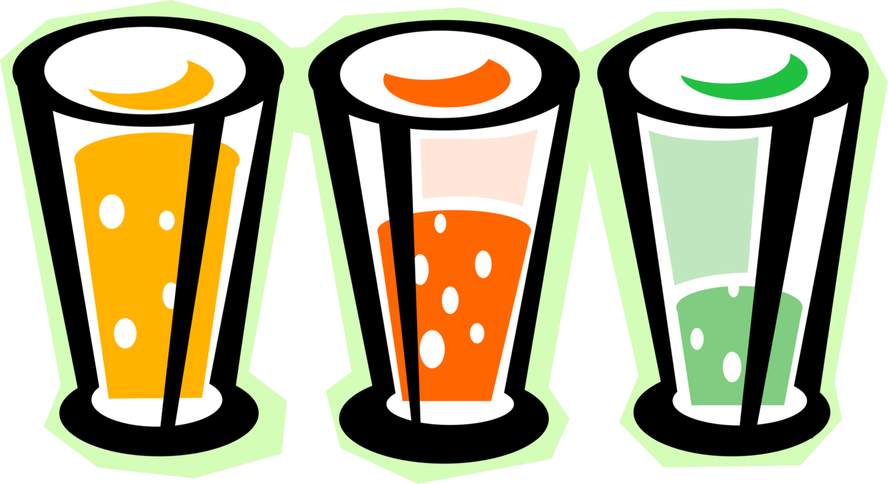 Vector Illustration of Soda Pop Soft Drink Refreshment in Cup