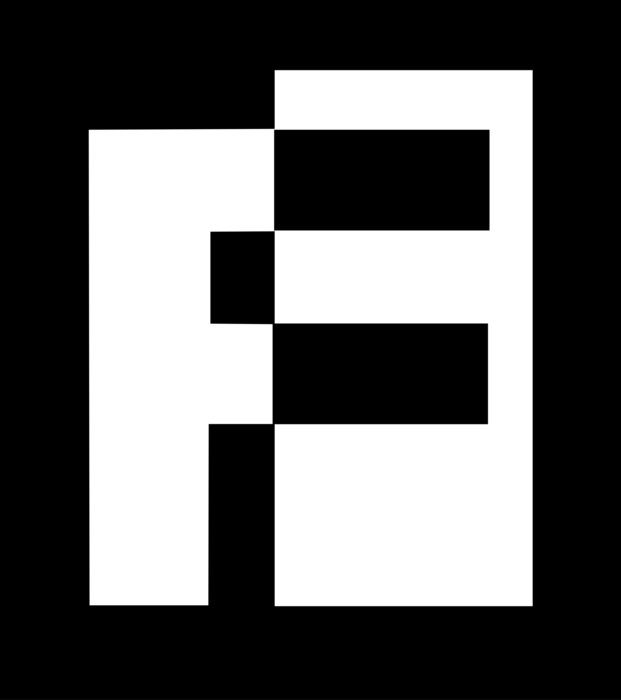 Vector Illustration of Alphabet Written Symbol Letter F