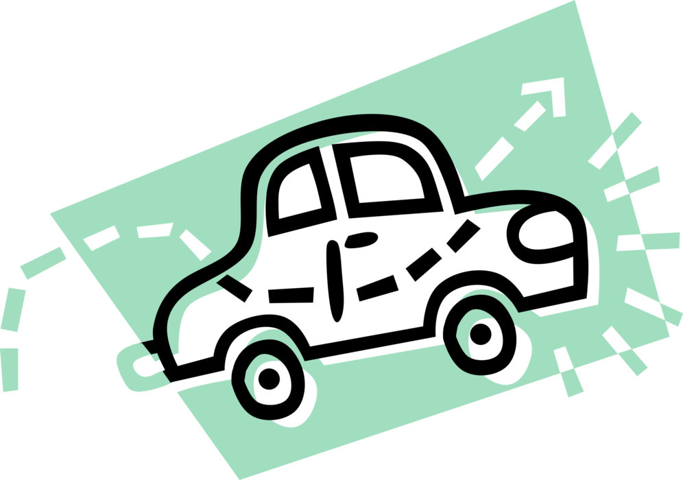 Vector Illustration of Automobile Motor Vehicle Car Transportation
