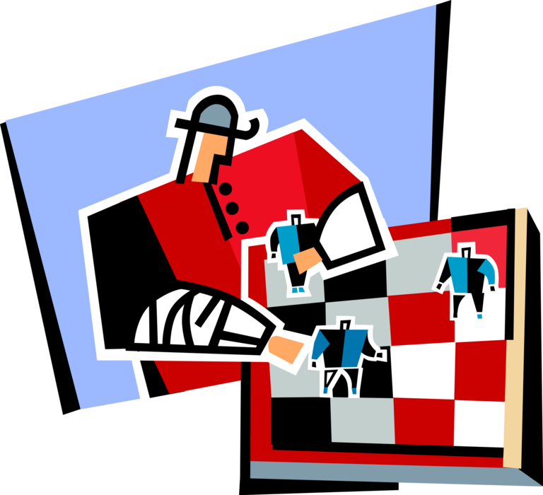 Vector Illustration of Human Resources Chess Match