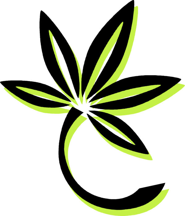 Vector Illustration of Botanical Horticulture Plant Floral Flower Leaves
