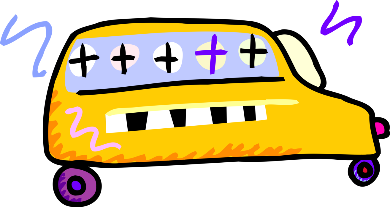 Vector Illustration of Schoolbus or School Bus used for Student Transport To and From School