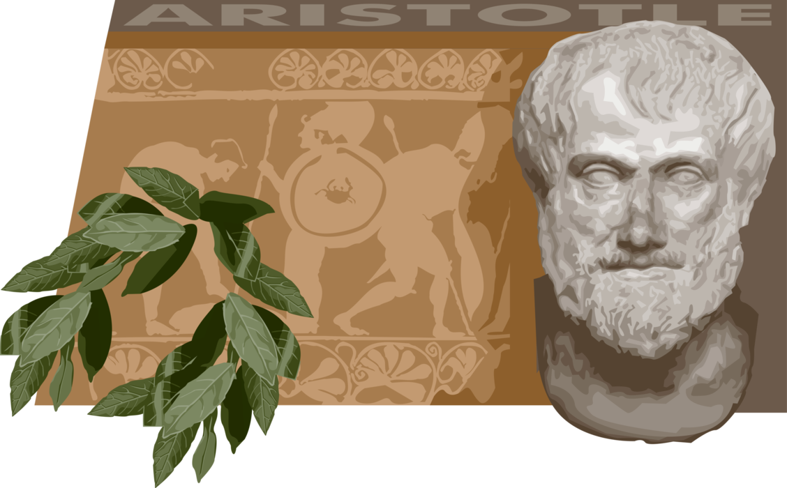 Vector Illustration of Aristotle, Famous Greek Philosopher and World's First Genuine Scientist 