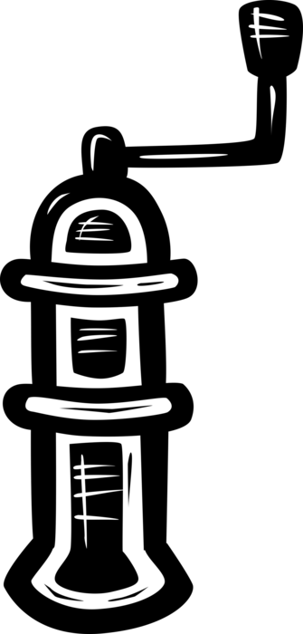 Vector Illustration of Pepper Grinder Peppermill