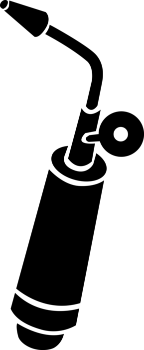 Vector Illustration of Plumbers Oxy-Fuel Acetylene Torch