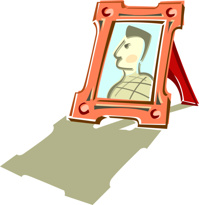 Vector Illustration of Decorative Picture Frame for Painting or Photograph 