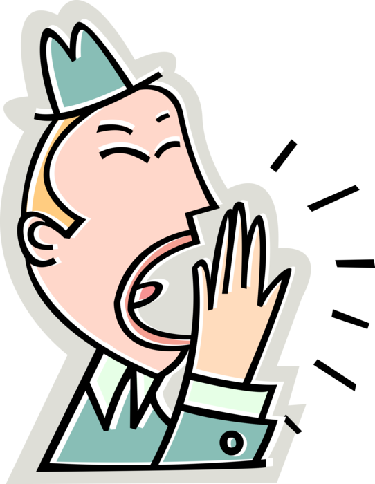 Vector Illustration of Tired or Exhausted Businessman Yawning