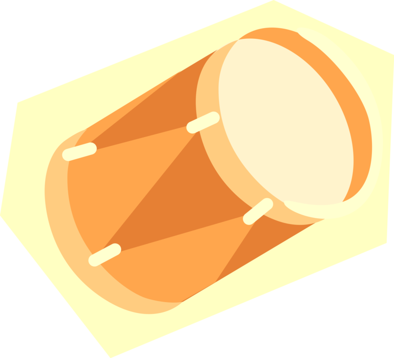 Vector Illustration of Drum Set or Drum Kit Percussion Instrument