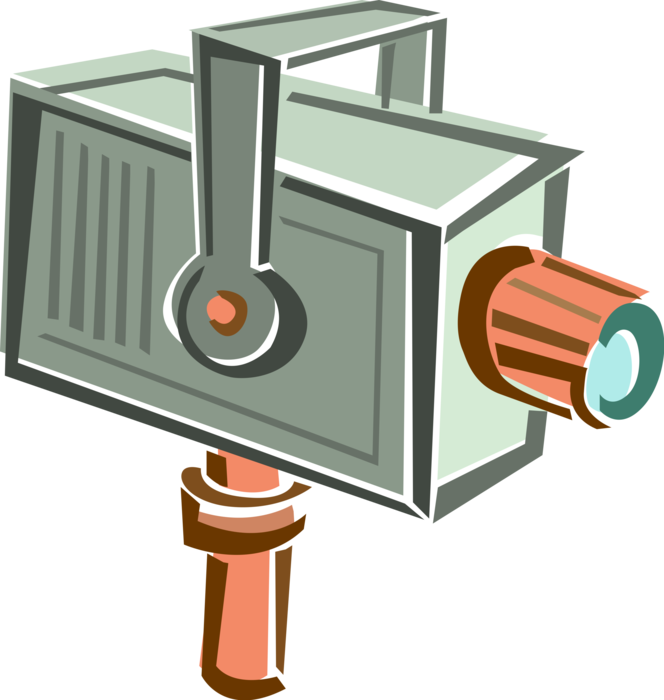 Vector Illustration of Video Security Surveillance Camera Closed-circuit Television (CCTV)