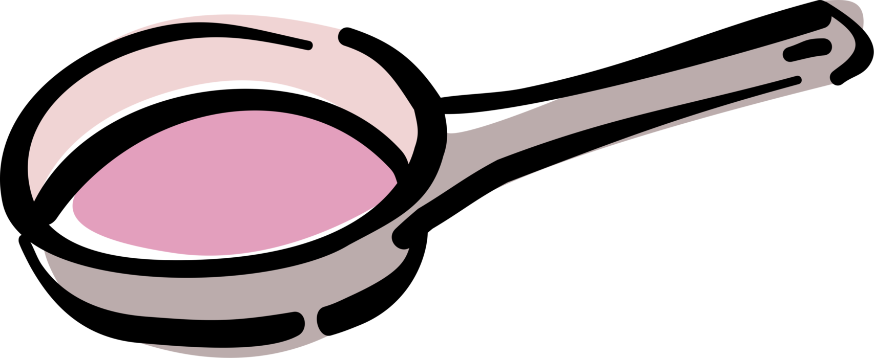 Vector Illustration of Frying Pan, Frypan or Skillet Pan for Frying, Searing and Browning Foods