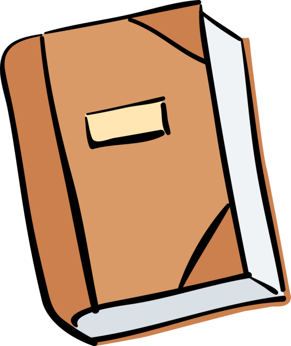 Vector Illustration of Books as Printed Works of Literature Fiction or Nonfiction Borrowed from Lending Library