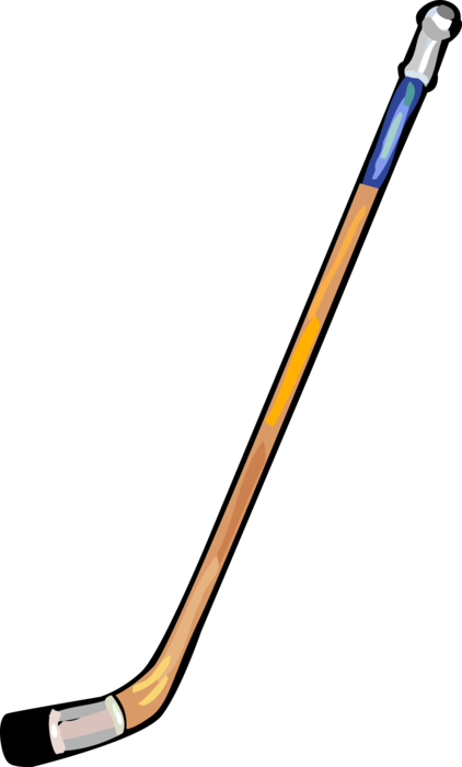 Vector Illustration of Sport of Ice Hockey Equipment Stick