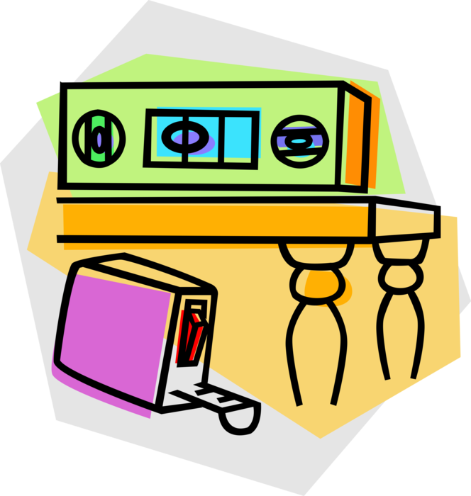 Vector Illustration of Measuring Tape and Spirit or Bubble Level Horizontal or Vertical Levelling Instrument