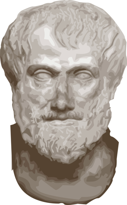 Vector Illustration of Aristotle, Famous Greek Philosopher and World's First Genuine Scientist 