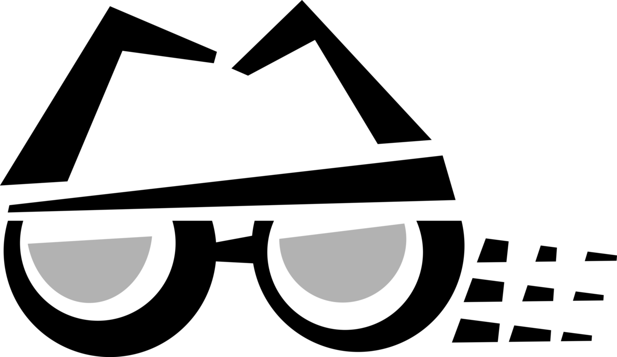 Vector Illustration of Eyeglasses or Reading Glasses to Correct or Aid Vision