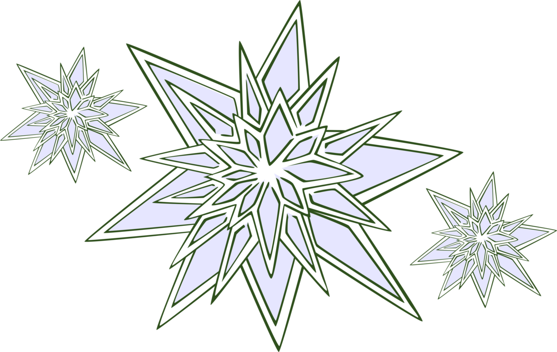 Vector Illustration of Snowflake Snow Ice Crystals