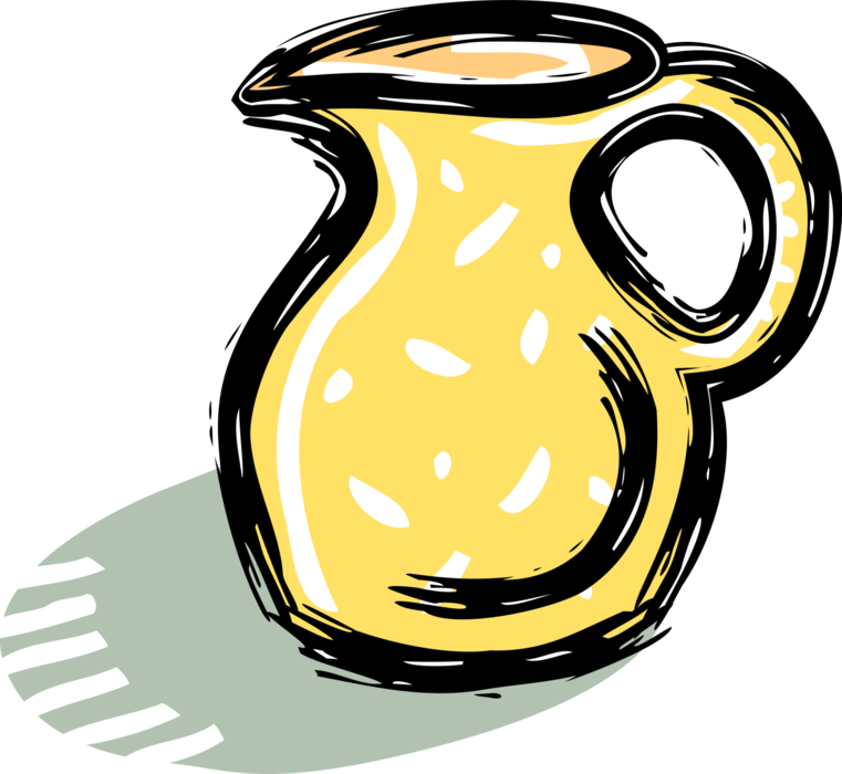 Vector Illustration of Water Jug Pitcher