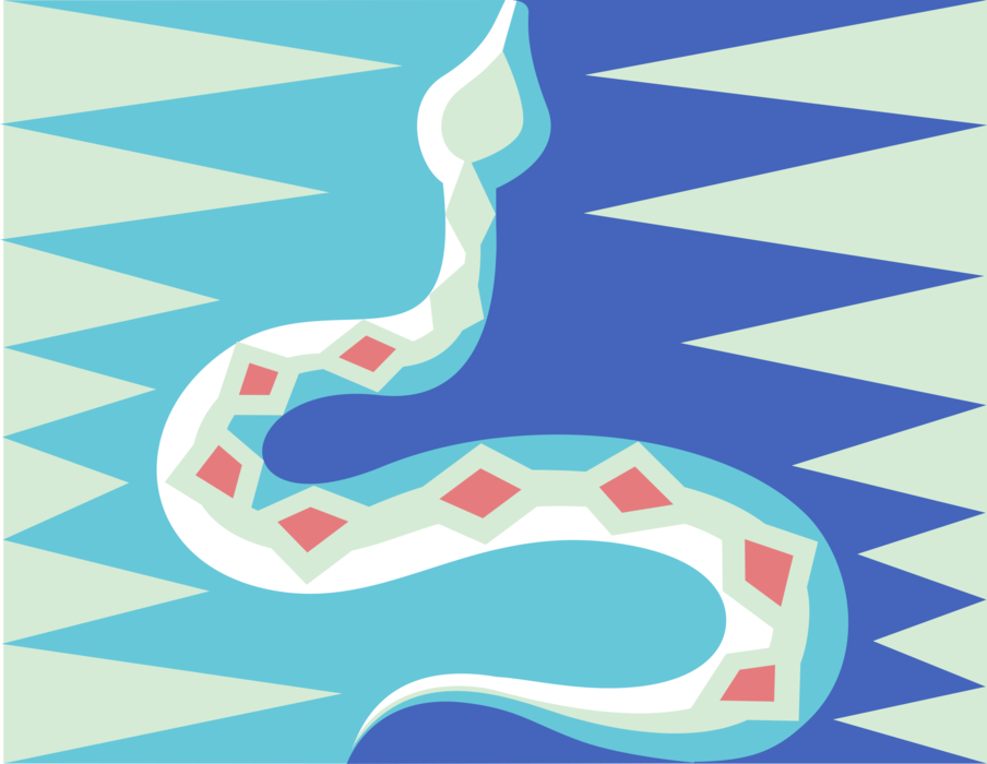 Vector Illustration of Reptile Snake Symbol