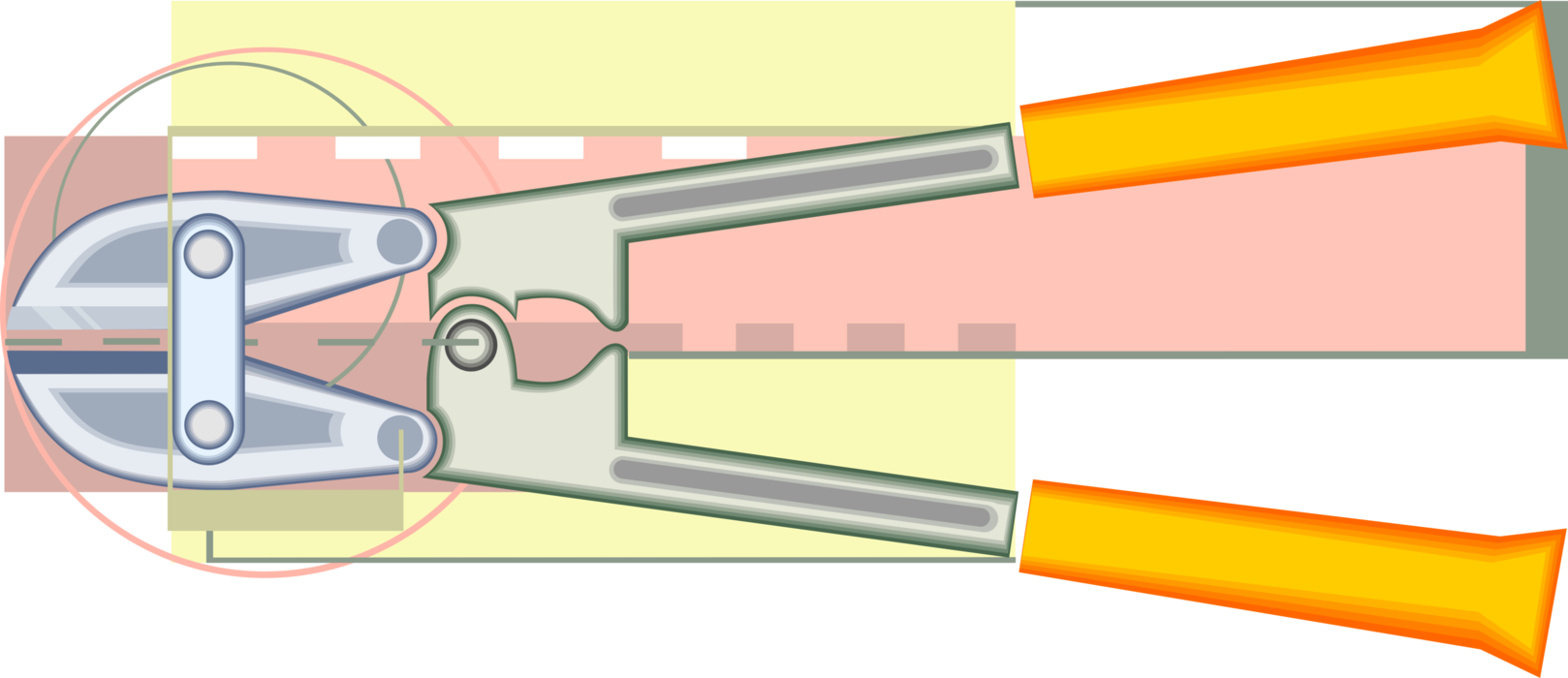 Vector Illustration of Wire Cutter Pliers Tool