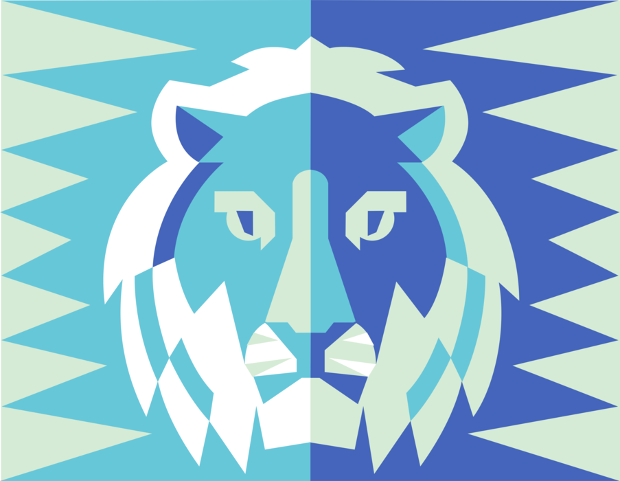 Vector Illustration of Astrological Horoscope Astrology Signs of the Zodiac - Fire Sign Leo the Lion