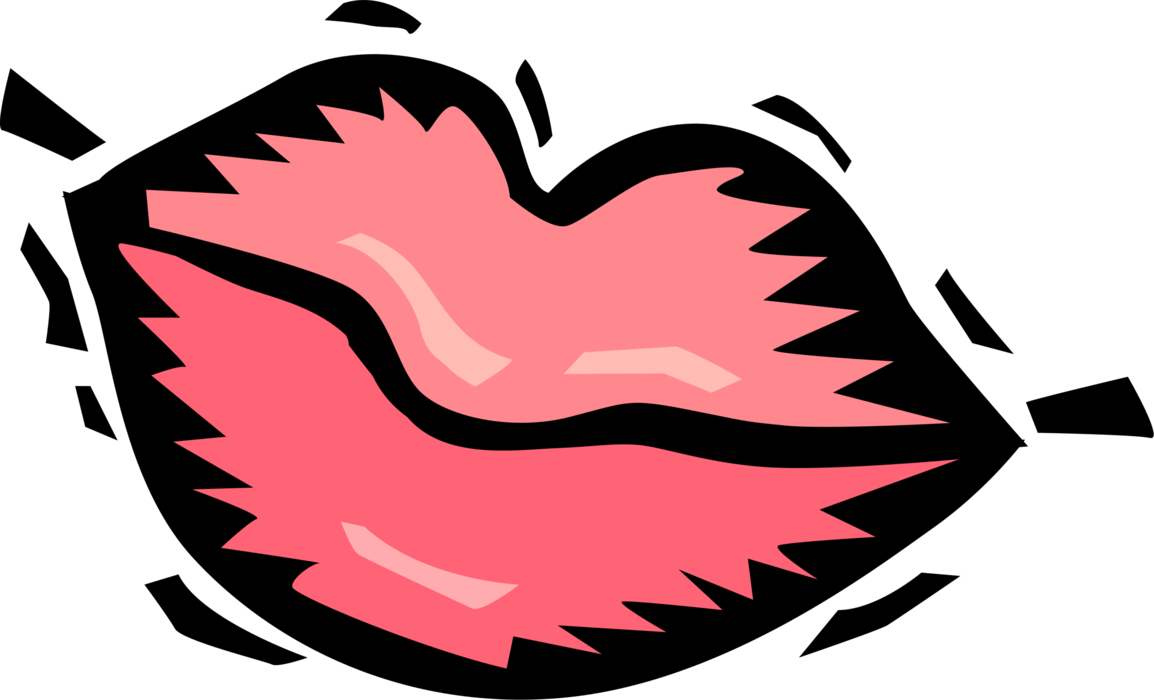 Vector Illustration of Mouth Lips