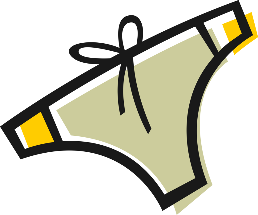 Vector Illustration of Bikini Swimsuit Bathing Suit Swimwear for Swimming