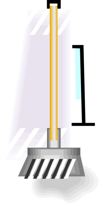 Vector Illustration of Snow Shovel for Removing Snow