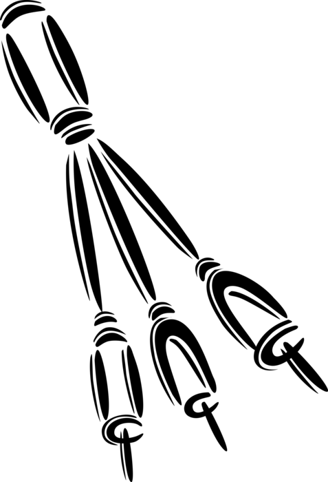 Vector Illustration of Audio Cable Wire Connectors