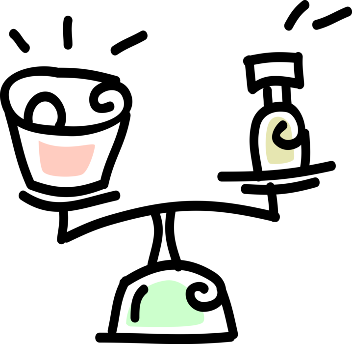 Vector Illustration of Weigh Scale Force-Measuring Device for Weight Measurement