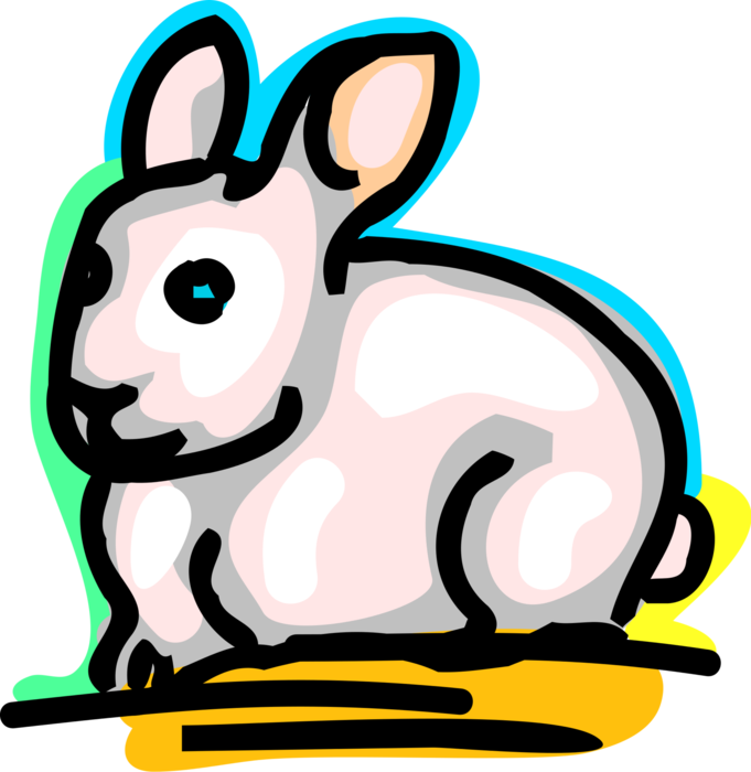 Vector Illustration of Small Mammal Bunny Rabbit