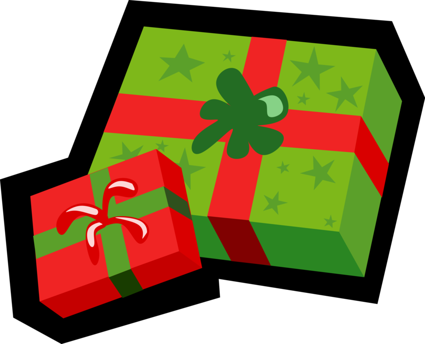 Vector Illustration of Holiday Festive Season Christmas Gifts and Presents
