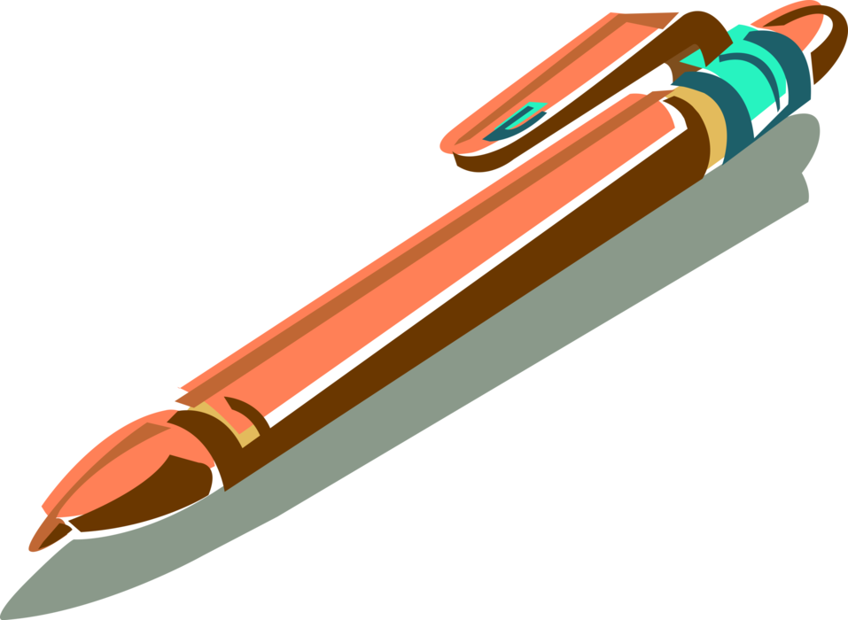 Vector Illustration of Writing Instrument Pen