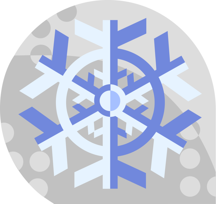 Vector Illustration of Snowflake Snow Ice Crystal
