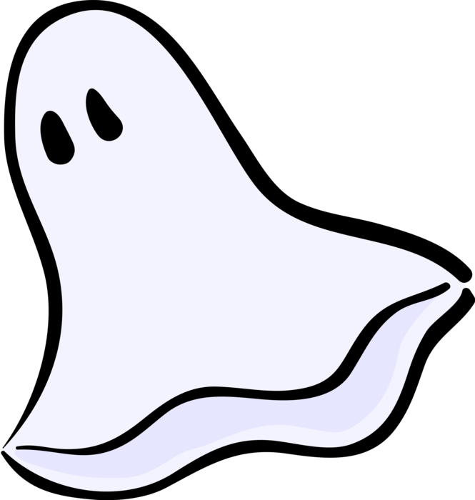 Vector Illustration of Halloween Goblin Ghost Phantom, Apparition, Spirit, Spook