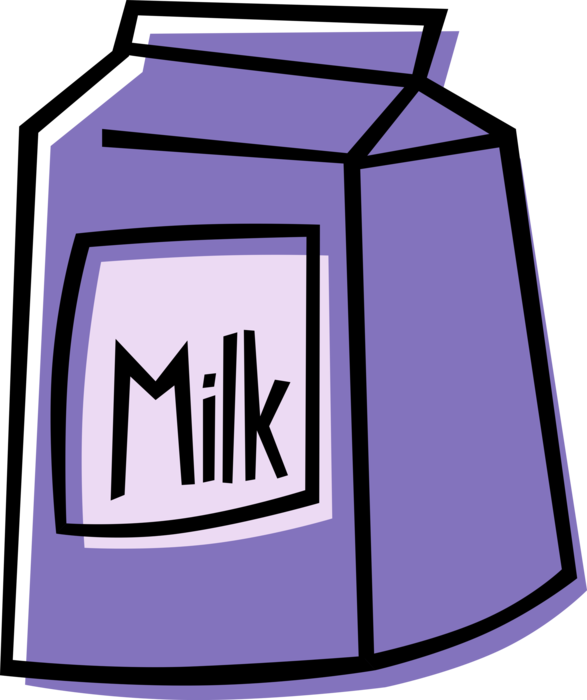 Vector Illustration of Carton of Fresh Dairy Milk