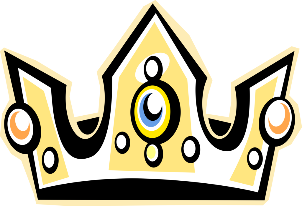Vector Illustration of Symbolic Monarch Crown or Royalty Headgear